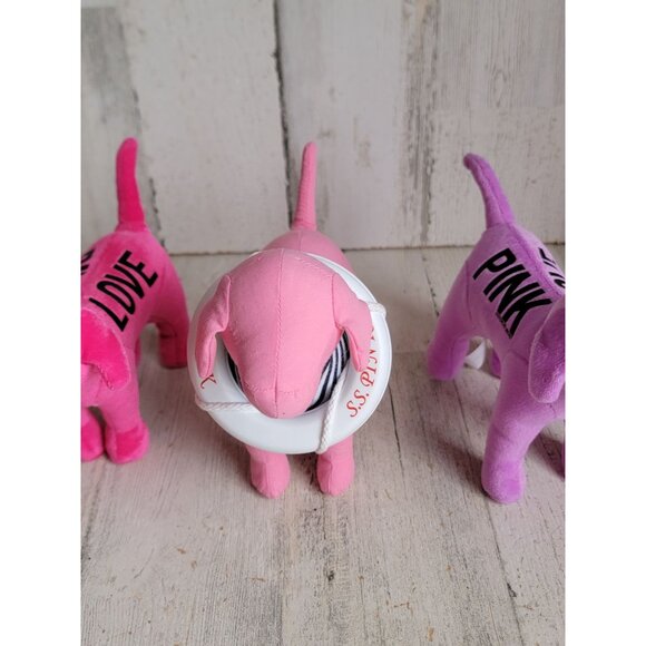 Victoria's Secret sailor dog pink plush set decor collectible purple - Picture 2 of 6